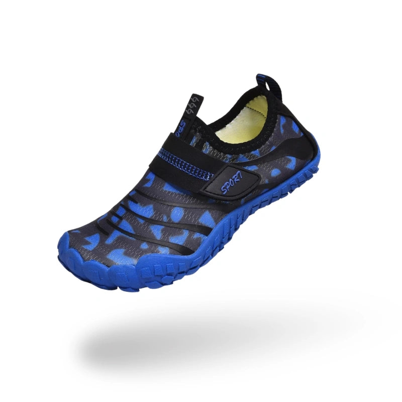 Baskets Aquatiques Pieds Nus Antiderapantes pour enfants bleu