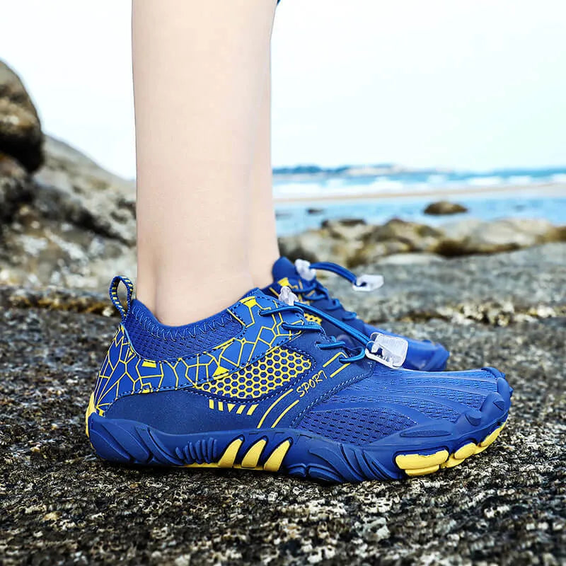 Baskets Aquatiques Pieds Nus Ergonomiques bleu3