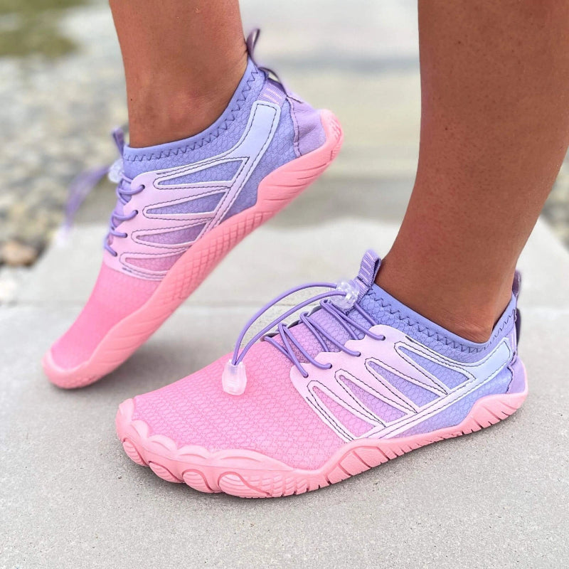 Baskets Aquatiques Pieds Nus Flexibles rose1