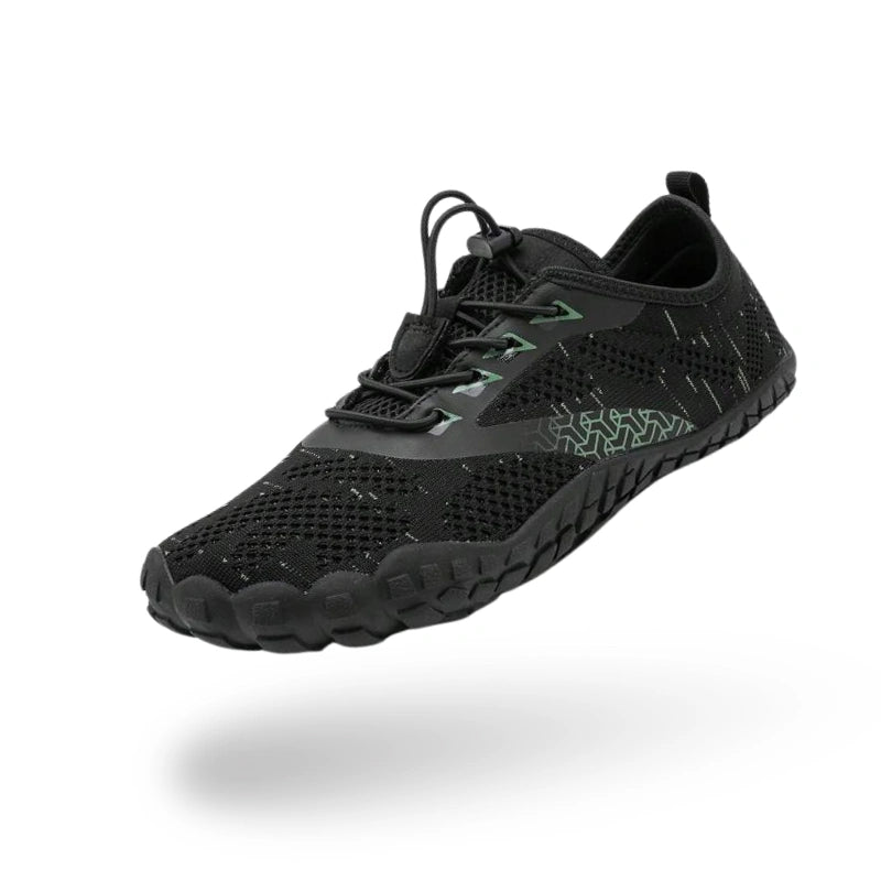 Baskets Nautiques Pieds Nus Legeres noir vert