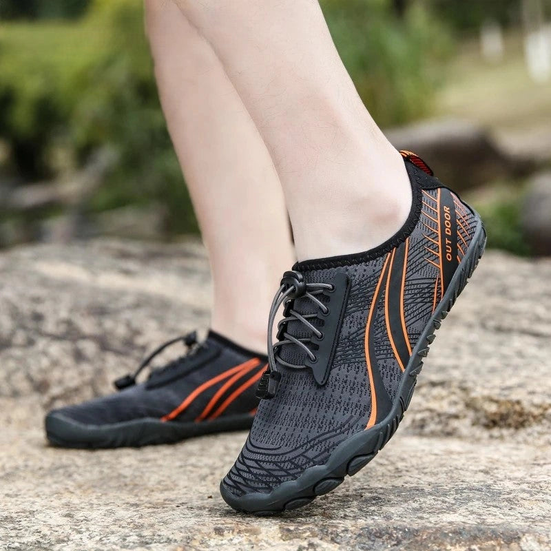 Baskets Pieds Nus Antiderapantes & Legres gris1