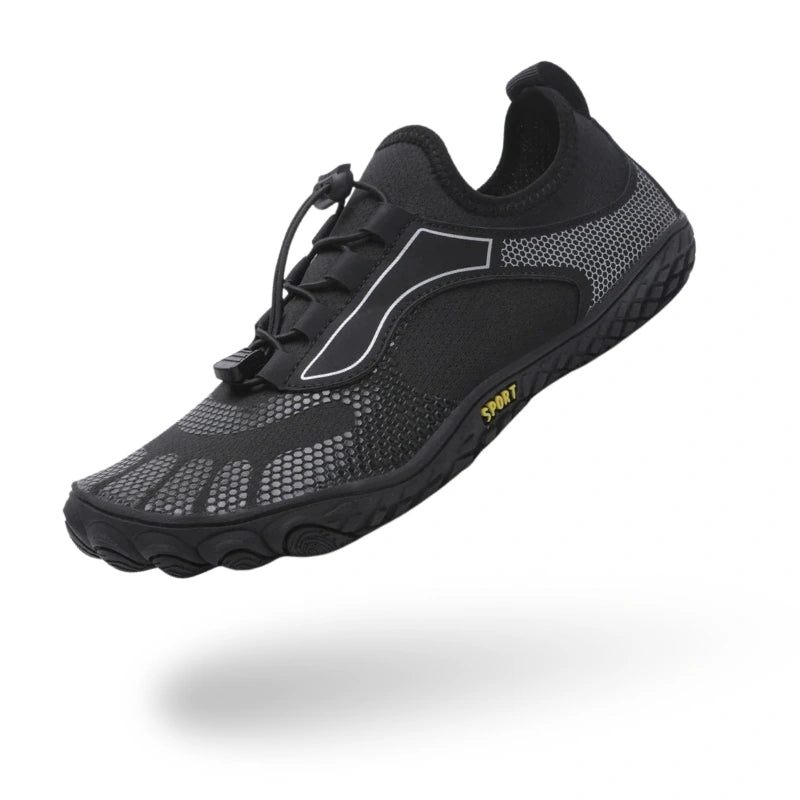 Baskets Pieds Nus Antiderapantes & Respirantes noir1