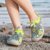 Baskets Pieds Nus Aquatiques elastiques pour enfants vert1