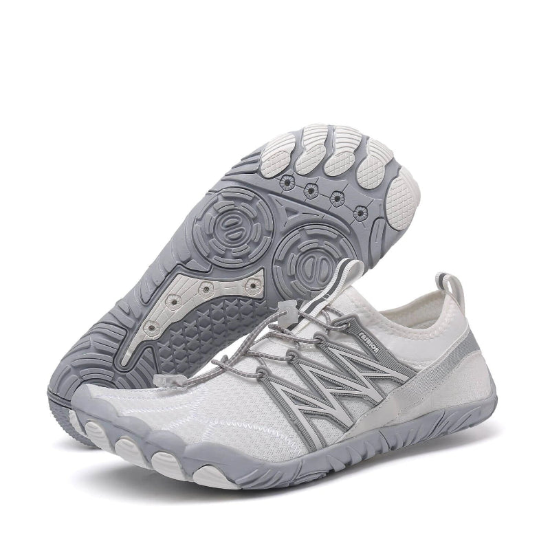 Baskets Pieds Nus Confortables & Flexibles blanc1