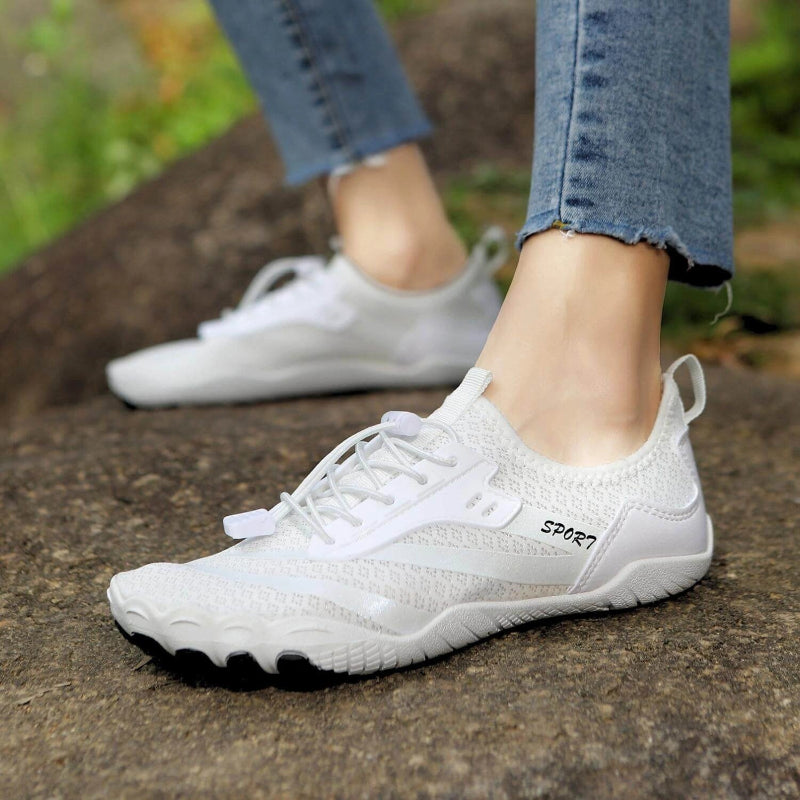 Baskets Pieds Nus Confortables blanc2