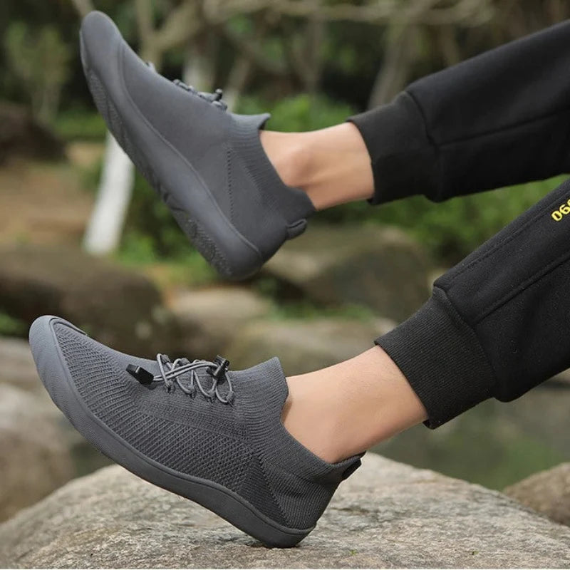Baskets Pieds Nus Confortables et Antiderapantes - Unisexe gris fonce1