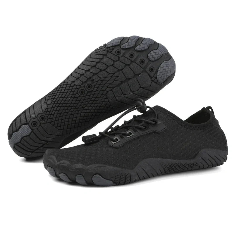 Baskets Pieds Nus Decontractees & Respirantes noir3