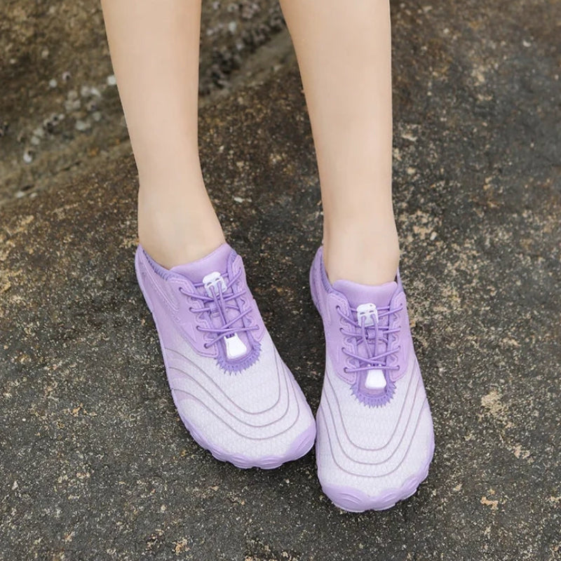 Baskets Pieds Nus Flexibles & Respirantes violet2