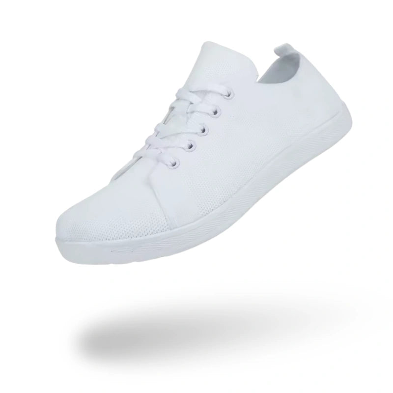 Baskets Pieds Nus Legeres a Bout Large blanc