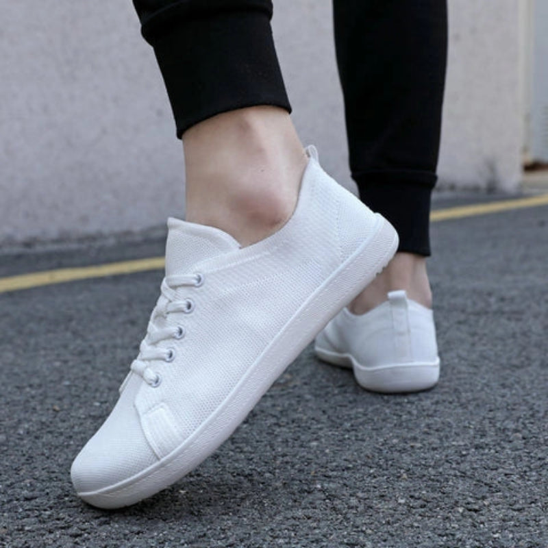 Baskets Pieds Nus Legeres a Bout Large blanc1