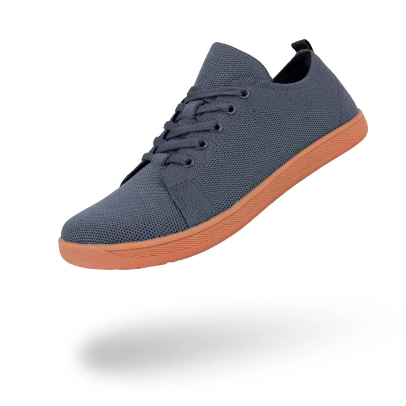 Baskets Pieds Nus Legeres a Bout Large bleu