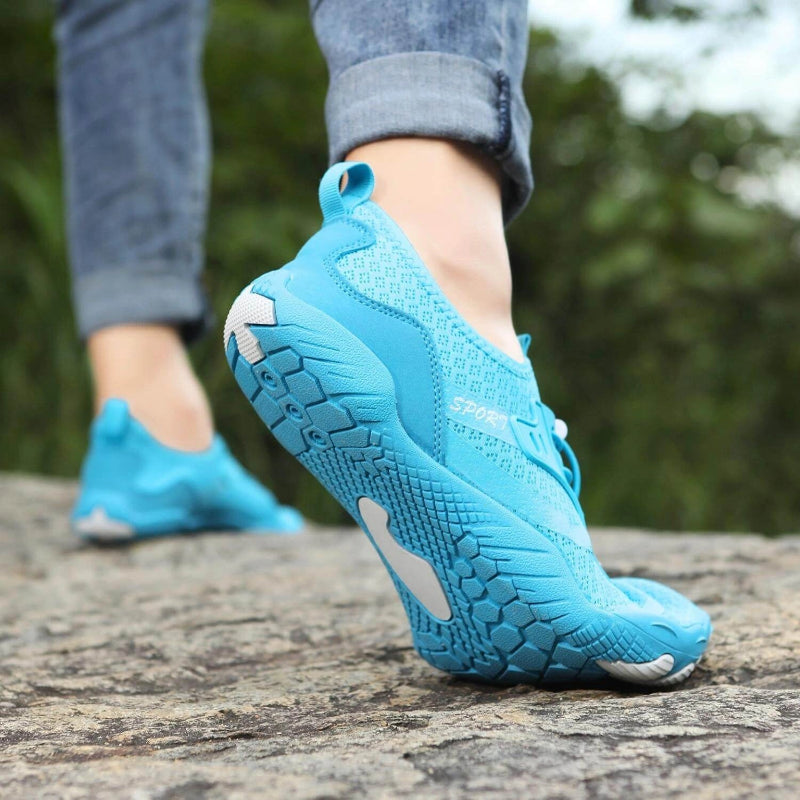Baskets Pieds Nus Saines & Confortables bleu1