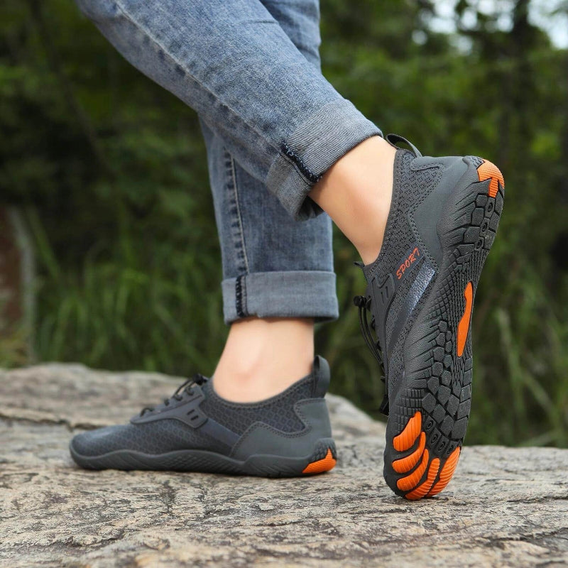 Baskets Pieds Nus Saines & Confortables gris4