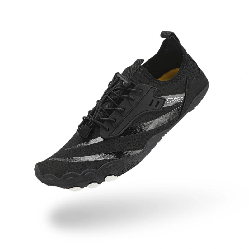 Baskets Pieds Nus Saines & Confortables noir4