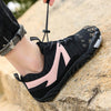 Baskets Pieds Nus Saines & Confortables noir rose1
