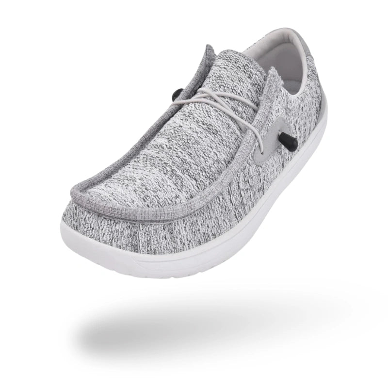 Baskets Pieds Nus a Bout Large gris