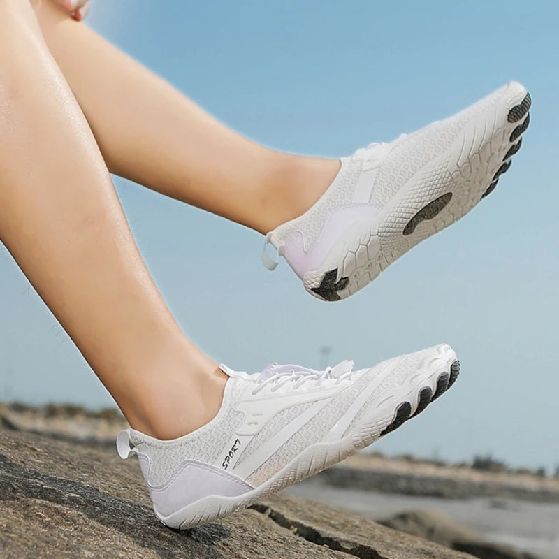 Baskets Pieds Nus d'Eau Ultra Legeres blanc2