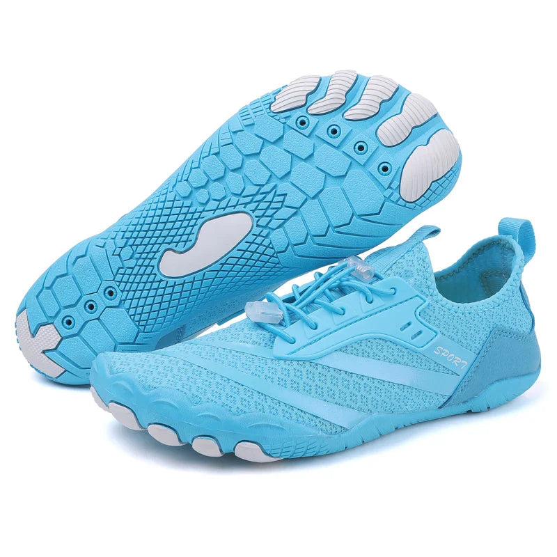 Baskets Pieds Nus d'Eau Ultra Legeres bleu1