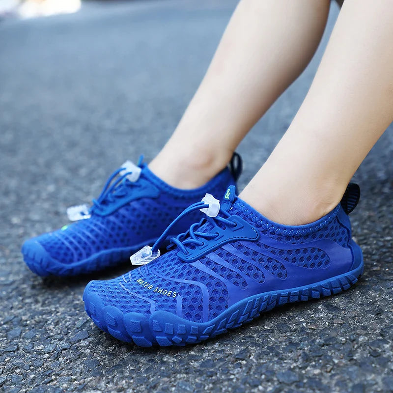 Baskets d'Eau Pieds Nus Flexibles bleu1