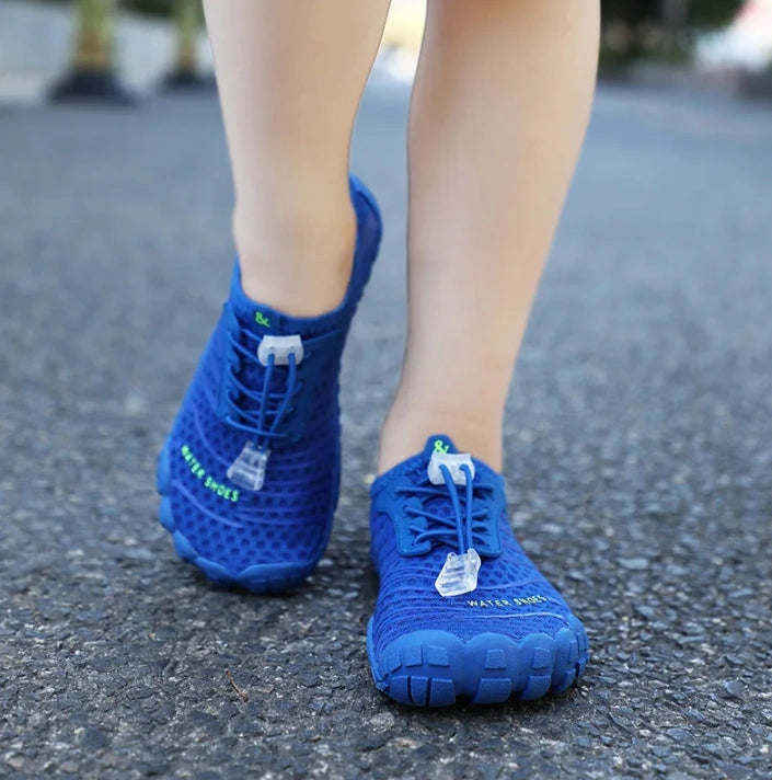 Baskets d'Eau Pieds Nus Flexibles bleu2
