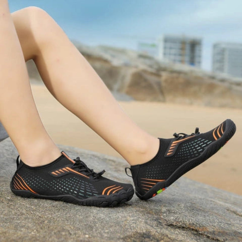 Baskets d'Eau Pieds Nus a Sechage Rapide orange1