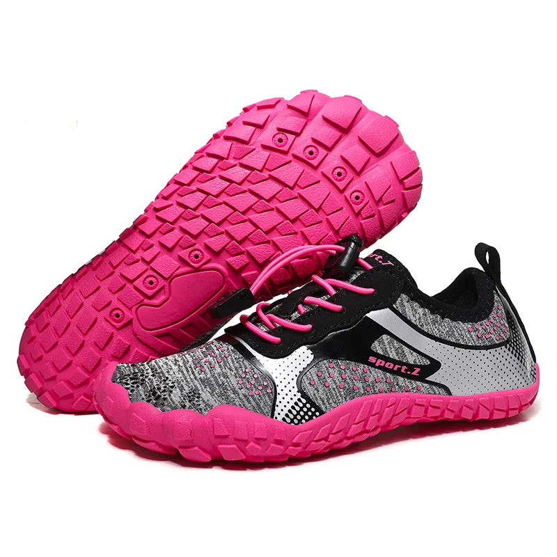 Baskets de Plage Pieds Nus Respirantes rouge1