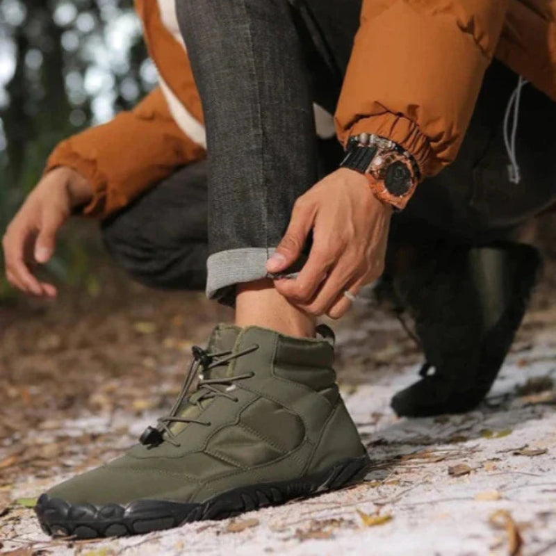 Bottes Montantes Hivernales Imperméables - Confort & Style Trekking-vert3