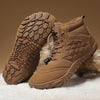 Bottines Chaudes Pieds Nus pour l'Hiver marron1