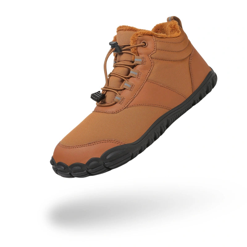 Bottines Pieds Nus d'Hiver Ultra Chaudes marron