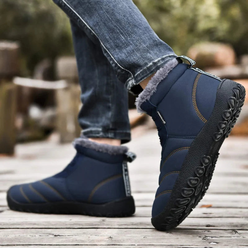 Bottines dHiver Legeres et Doublees en Fourrure - Unisexe bleu2