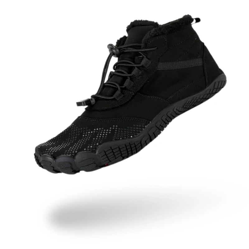 Bottines d'Hiver Chaudes Minimalistes noir