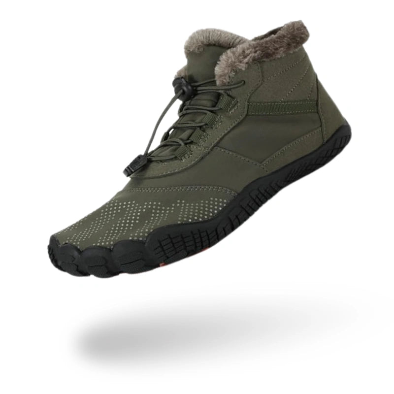 Bottines d'Hiver Chaudes Minimalistes vert