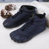 Bottines d'Hiver Chaudes Pieds Nus bleu1