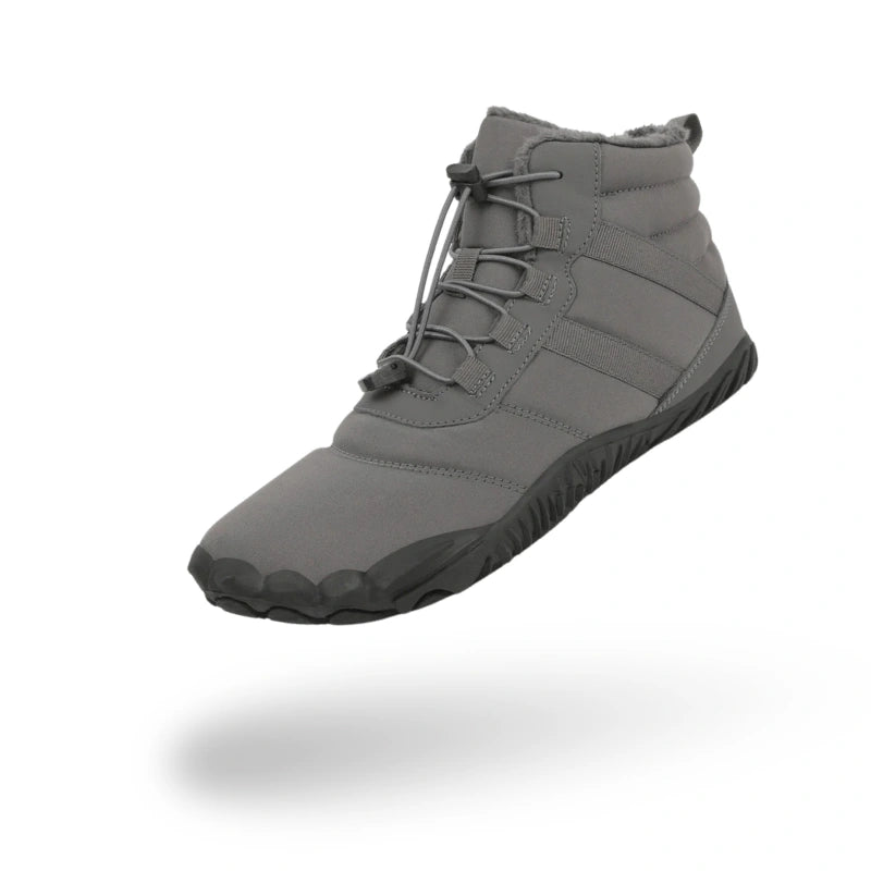 Bottines d'Hiver Chaudes Pieds Nus gris5