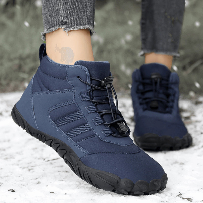 Bottines de Neige Pieds Nus Chaudes bleu1