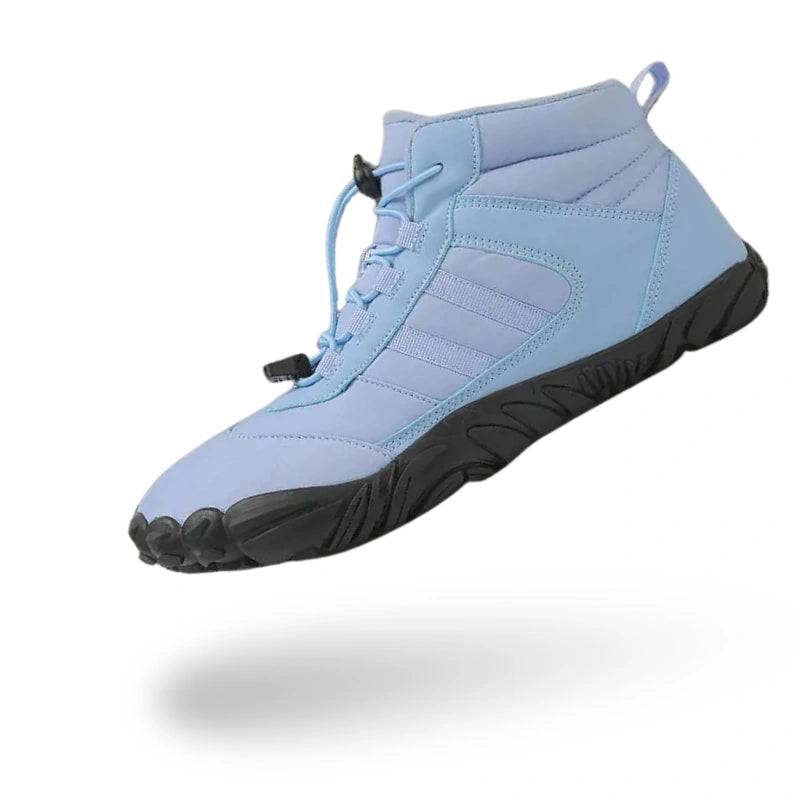 Bottines de Neige Pieds Nus Chaudes bleu ciel