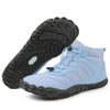 Bottines de Neige Pieds Nus Chaudes bleu ciel1