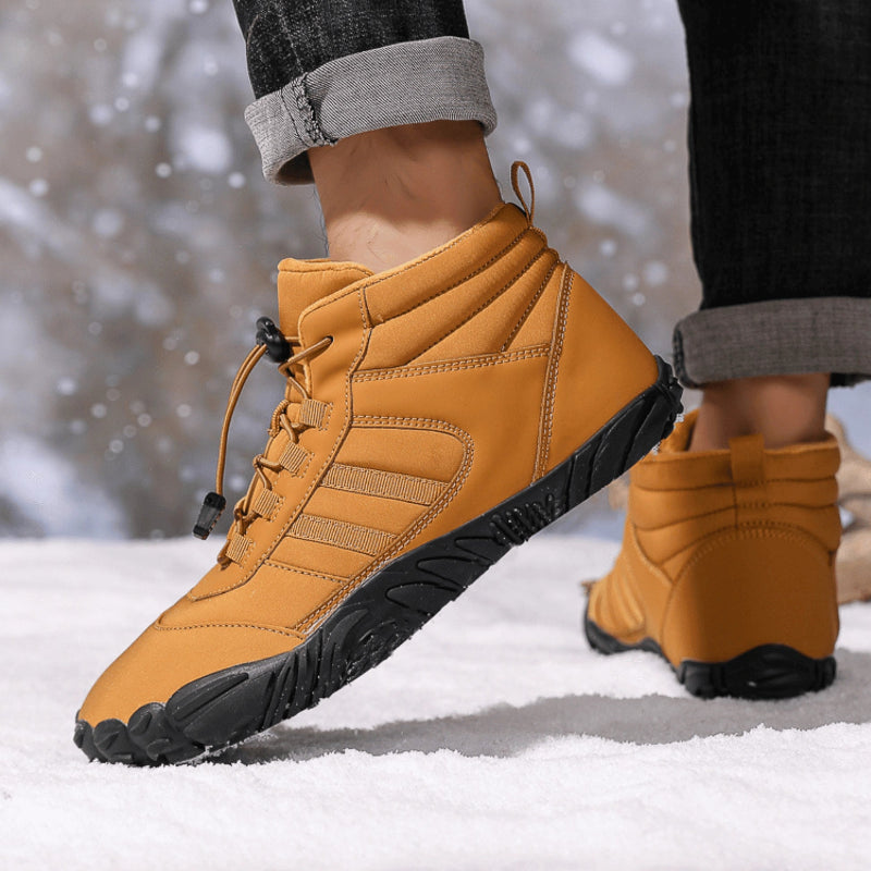 Bottines de Neige Pieds Nus Chaudes jaune2
