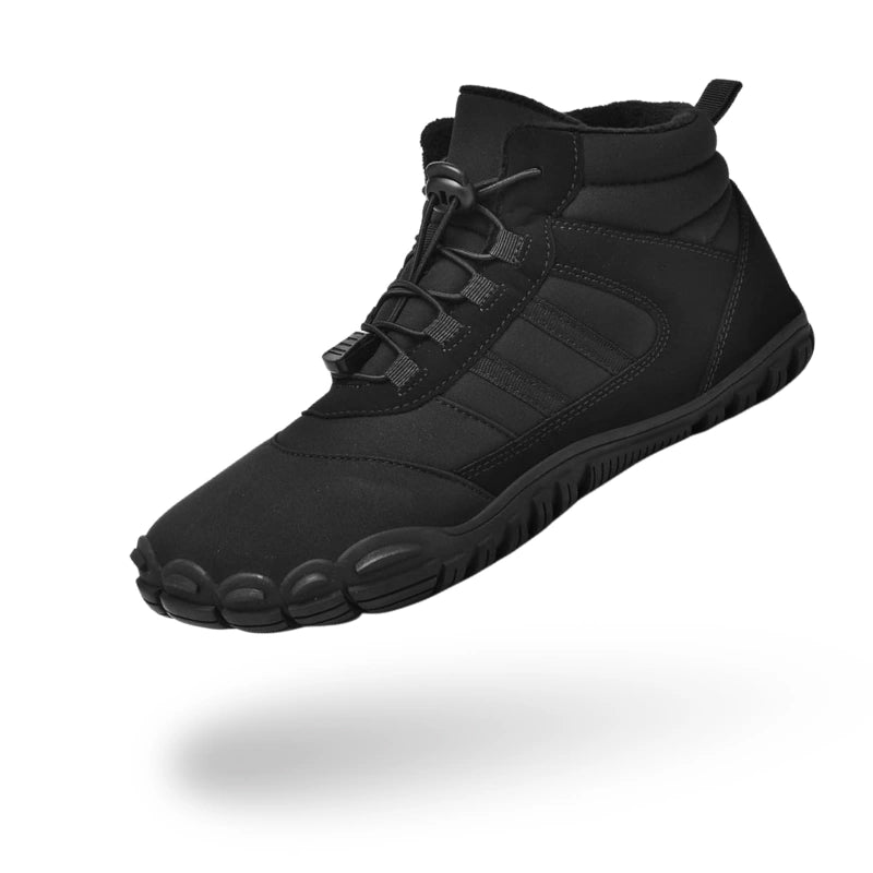 Bottines de Neige Pieds Nus Chaudes noir1