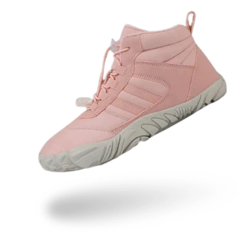 Bottines de Neige Pieds Nus Chaudes rose