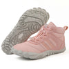 Bottines de Neige Pieds Nus Chaudes rose1