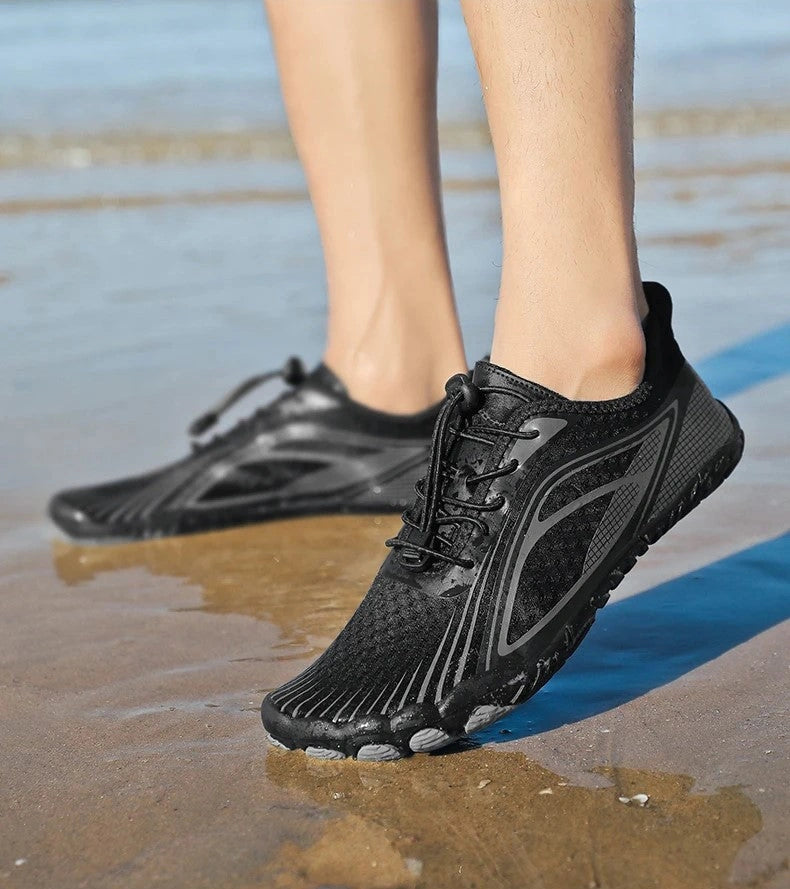 Baskets Minimalistes Aquatiques Legeres noir1
