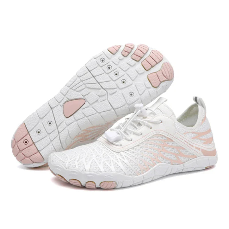 Sneakers Aquatiques Polyvalentes Unisexes - Pieds nus a sechage rapide blanc