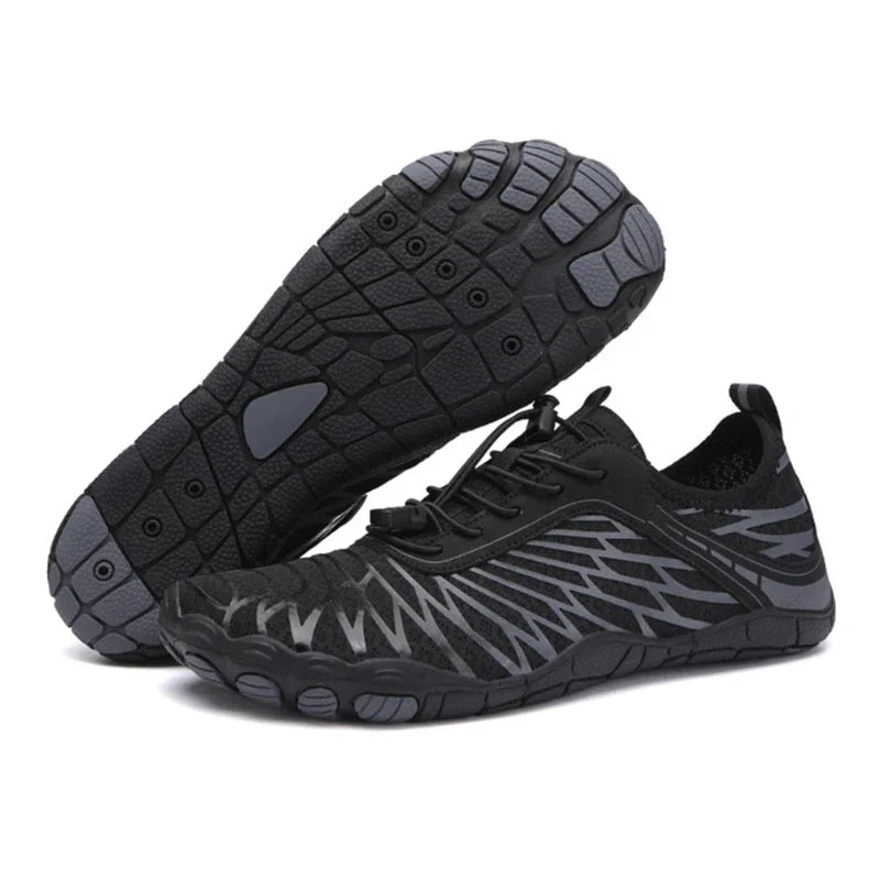 Sneakers Aquatiques Polyvalentes Unisexes - Pieds nus a sechage rapide noir2