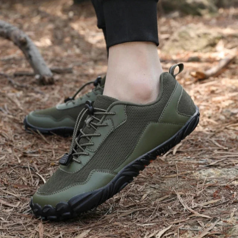 baskets-de-randonnee-pied-nus-respirantes-et-antiderapantes-unisexe vert militaire4